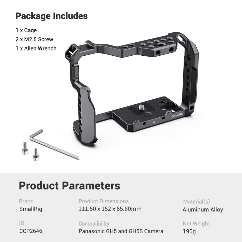 SMALLRIG for Panasonic Camera Cage for Lumix GH5 / GH5S