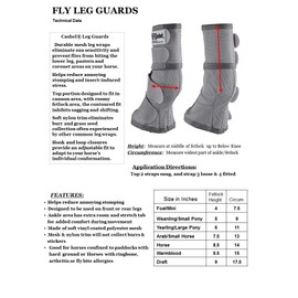 Cashel Crusader Horse Leg Guard Fly Boots 3, Blue, Warmblood