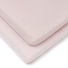 Clair de Lune 2 Pack Fitted Jersey Cotton Pram/Crib Sheets