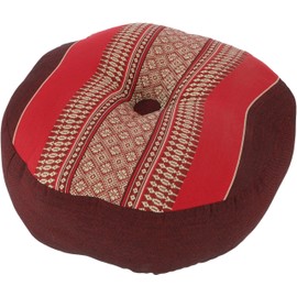 GURU SHOP Meditation Cushion, Yoga Cushion, Seat Cushion, Floor Cushion, Decorative Cushion, Red, 18 x 30 x 30 cm, Meditation Cushion & Seat Cushion