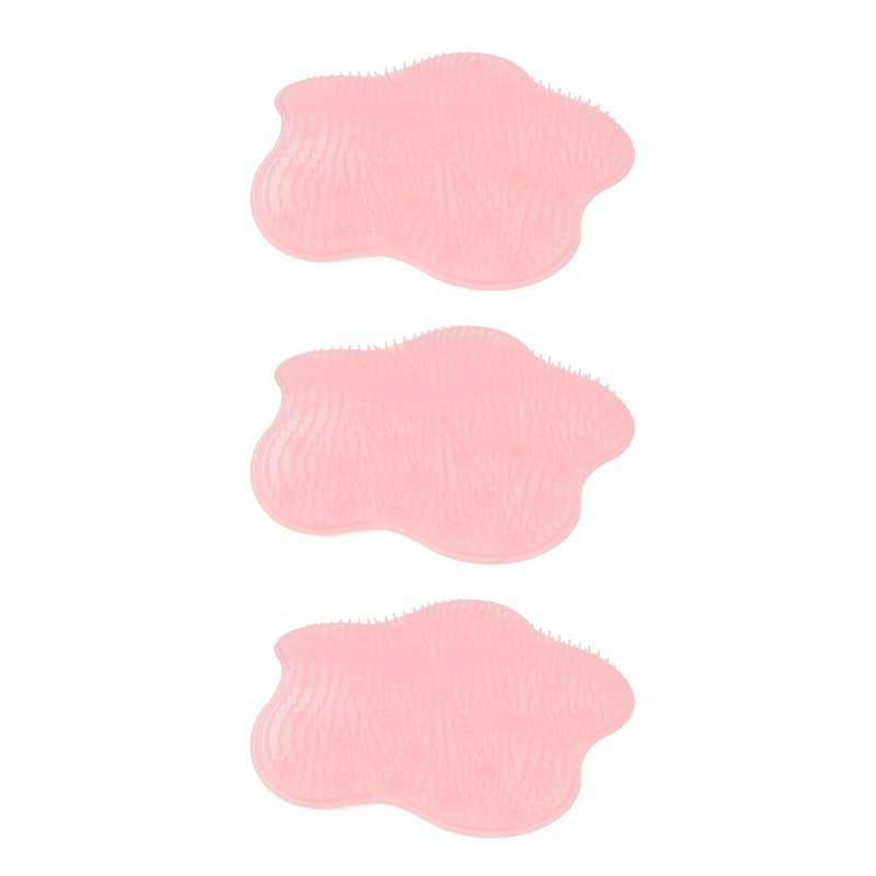 3PCS Shower Foot and Back Scrubber Silicone Wall Mounted Bath
