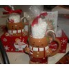 Hot Cocoa Box Gift Basket 2 Mugs Peppermint Spoon Marshmallows
