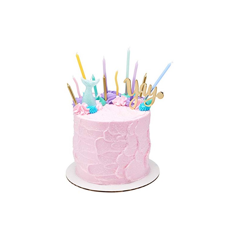 Bakery Craft Mermaid Tail Shaped Birthday Candle - 1 Count