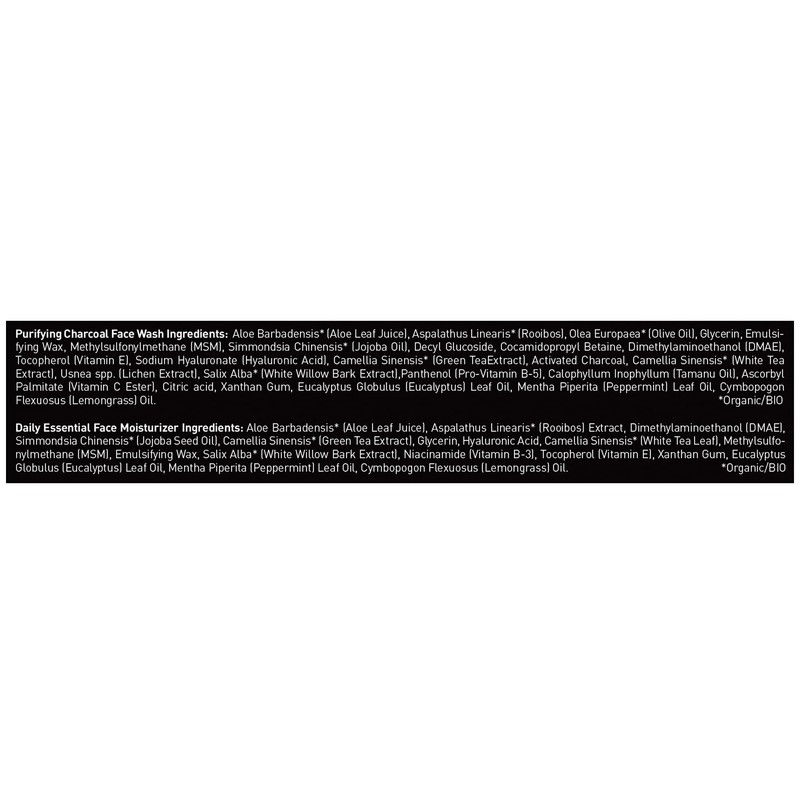 Brickell Men's Daily Essential Face Care Routine II, Purifying Charcoal