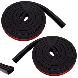 2 Pack 326A0004 Ribbed Bulkhead Seal Strip – 3/5 x 65 Inch Tonneau Cover Seal Self-Adhesive EPDM Ribbed Foam Weather Stripping for Truck, RV, Boat, Auto, Marine & Garage Door and More