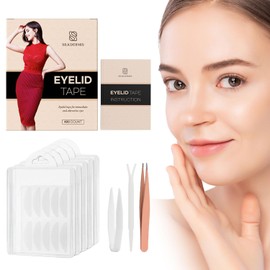 Eyelid Tape, Double Eyelid Tape Invisible, Eyelid Lifter Strips, Double Eyelid Tape for All Eyelid Types (400pcs)