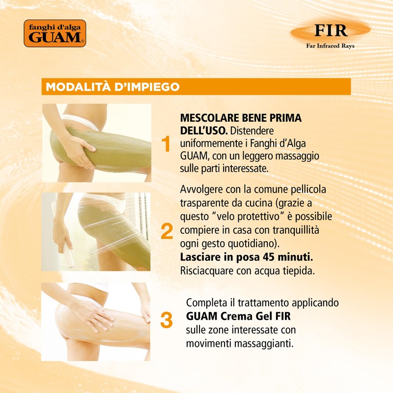 Guam GU2787 Fango pancia e girovita FIR, 500 gr