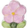 Ceramic Makeup Brush Holder,Flower,Purple