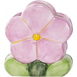 Ceramic Makeup Brush Holder,Flower,Purple