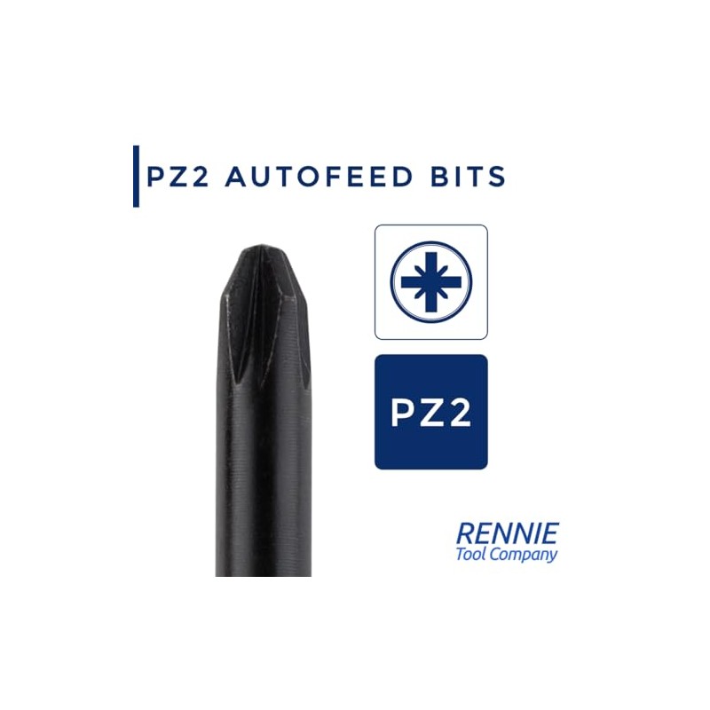 5 x Rennie Tools 157mm Long PZ2 Compatible with Makita