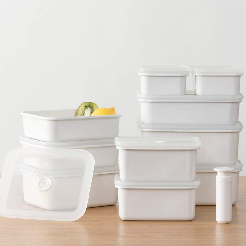 Fuji Hollow Storage Container, Shallow Type, Square Container, Vide M,