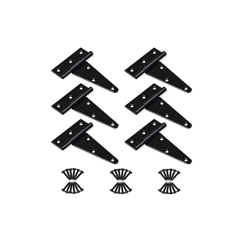 4 inch T Strap Hinges, Heavy Duty T-Strap Shed Door