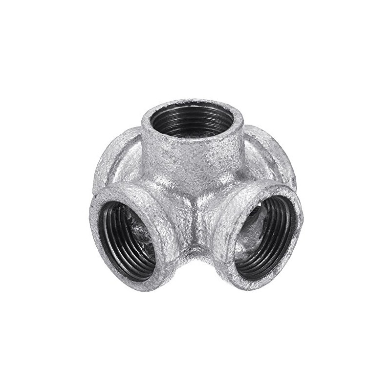 TuToy 1/2 '3/4' 1 '5 Way Pipe Fitting Malleable Iron