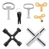 Tanstic 8Pcs Multi-functional Utility Kit, including 4 Ways Utility Spanner,