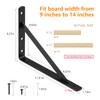 Heavy Duty Shelf Brackets 12 x 8 inches, 6 Pack