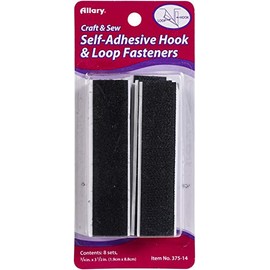 Foot Works Hook and Loop, Black.75"X3.5"