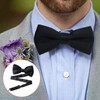 Men's Bow Tie for Wedding Party - Solid Color Adjustable