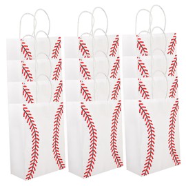 STOBOK 12pcs Baseball Bag Merchandise Bags Little Bags Sports Themed Paper Bags Durable Paper Bags Bags Bulk Sports Party Bags Paper Bags Reliable Kraft Paper Bag