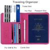 WALNEW Passport Holder Cover Wallet, RFID Blocking Leather Travel Document