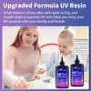 UV Resin 500g, Clear Beginner-Friendly Kit with Silicone Tools, Upgraded