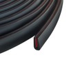 Protalwell Borde de Goma Autoadhesivo Canal U EPDM 1/16", 0-3/32",