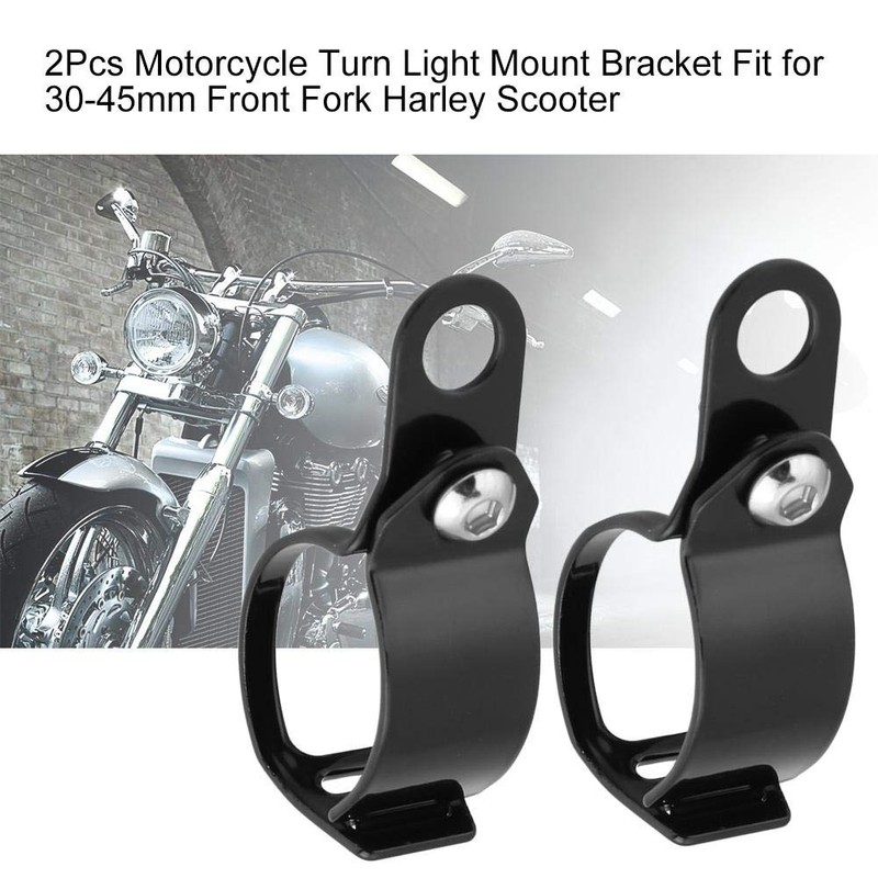 Aramox Motorcycle Turn Signal Mount for 30-45mm Front Fork Scooter