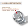 Hecfu 1 Pcs Tool Box Lock, 5/8" Cam Lock Keyed
