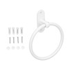Towel Rings, White Aluminum Alloy for Home Hotel Bathroom Towel