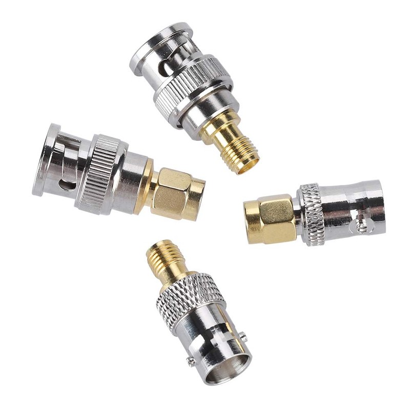 SUNGOOYUE Adaptador BNC Macho, 4PCS Conector de Antena Coaxial BNC