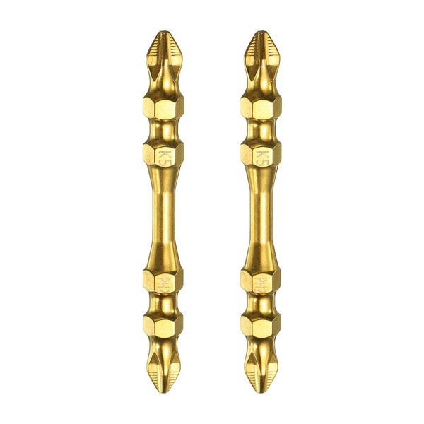 sourcing map 2pcs #2 Phillips Double Ended Screwdriver Bit PH2