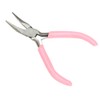 5pcs Mini Pink 4in Metal Pliers Set Kit Cutter Handwork