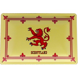 Tin Sign Tin Sign 20 x 30 Scotland Flag Royal Banner of Scotland Lion Rampant of Scottish Kings Highlands Coat of Arms