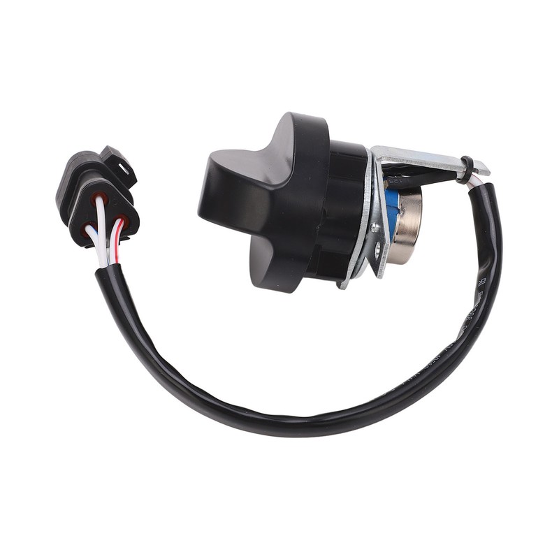 3 Pins Excavator Throttle Motor Knob Switch Triangular Plug Replacement