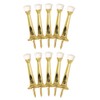 Design House 181727 Rigid Cast Door Stop, 10-Pack, Polished Brass,