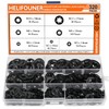 HELIFOUNER 320 Pieces 7 Sizes Internal Tooth Star Lock Washers,