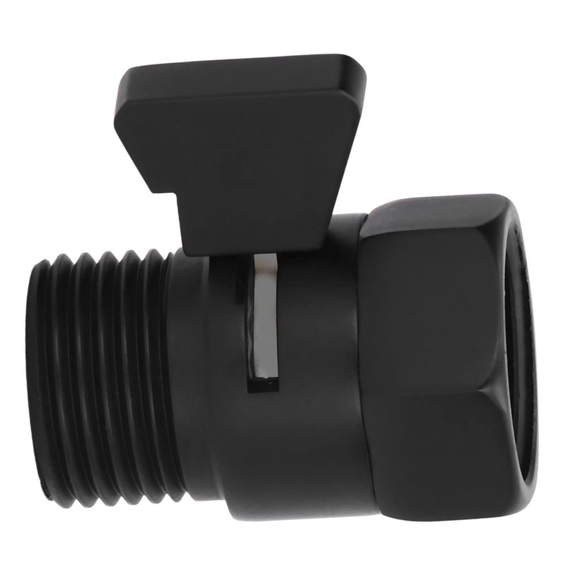 Shutoff Valve, high Efficiency Black Shower Head Valve for Kitchen
