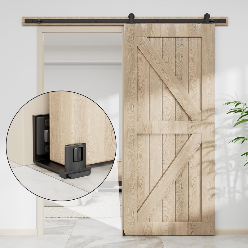 AONAYIOA Wall/Door Adjustable Floor Rails, Sliding Door Sliding Door Floor