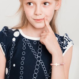 JoycuFF Easter Basket Stuffers, Natural Stone Bracelet Bunny Gifts, Religious Christian Easter Basket Essentials Gifts for Teens Daughter Granddaughter Decorations