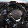 Dragon and Rose Steering Wheel Covers,Anti Slip Sweat Absorption Elasticity