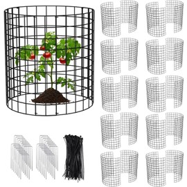 YYRZZ 10 Packs Wire Plant Protectors from Animals -16.8'' x13'' Metal Mesh Plan t Cage Covers Garden Small Plan t Protectors Animals Chicken Wires Cover for Protect Plants,Vegetables