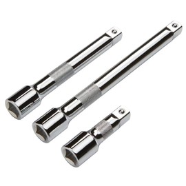 Rongon 1/2 Wobble Socket Extension Bar Set, Cr-V Steel Socket Extension Set, Impact Socket Extension Connector Power Drill Bit Adapter, Mirror Finish, 3 PCS