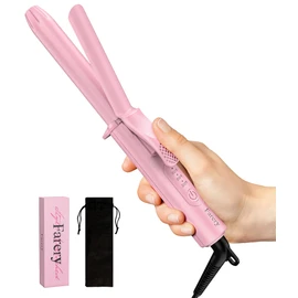 FARERY Travel Size Mini Curling Iron 3/4 Inch, Dual Voltage Travel Curling Iron for Short Hair with 3 Adjustable Temp, Auto-Off, Ceramic Mini Hair Curler Infused Keratin & Argan Oil, with Storage Bag