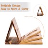 Book Nook Reading Valet with Cup Holder, Wooden Book Stand
