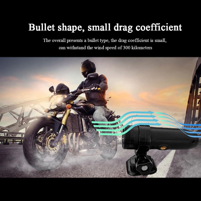 Motorcycle Helmet Camera, HD Helmet Camcorder with 170° Wide Angle,