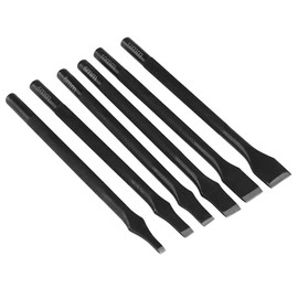 6PCS Metal Leather Punch Set Leather Straight Slot Punch DIY Craft Hand Work Tool with 3mm/5mm/6mm/8mm/10mm/12mm Straight Puncher