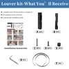Louver Hardware Kit,Stainless Steel Deck Sunblind System for Louver Shutters