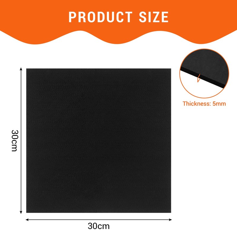Katyjun Fire Protection Mat, 30 x 30 cm, Fireproof Underlay