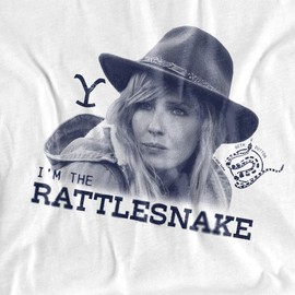 Popfunk Yellowstone I Am The Rattlesnake Beth Dutton Women's Crop Top T-Shirt, White, X-Large