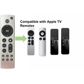 Universal Remote Compatible with Apple TV Gen 1 2 3 4 HD 4K A1218/MA711 A1378/MC572 A1427/MD199 A1625/MGY52/MLNC2 A1842/MQD22/MP7P2