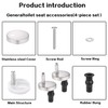 4 Pack Toilet Seat Fittings Fixings | Quick Release Hinges